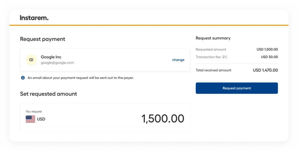 Receive dashboard when logged in - screenshot